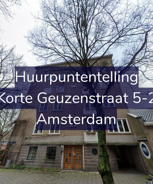 Foto gevel Huurpuntentelling voor Korte Geuzenstraat 5-2, Amsterdam
