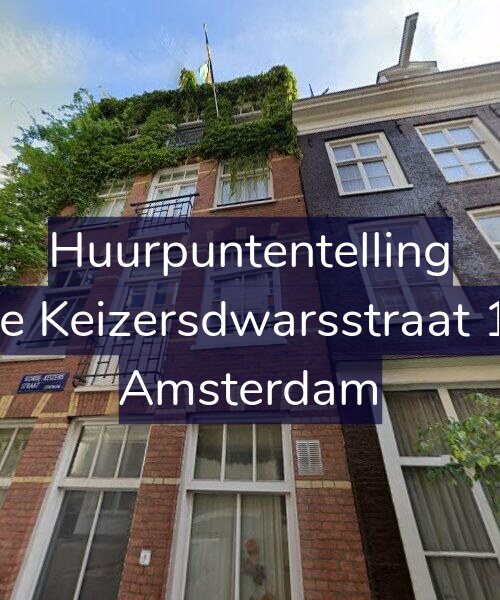 Foto gevel Huurpuntentelling voor Korte Keizersdwarsstraat 11-1, Amsterdam