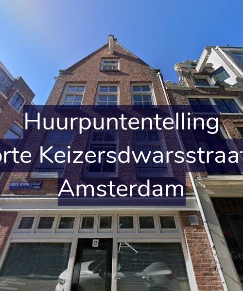 Foto gevel Huurpuntentelling voor Korte Keizersdwarsstraat 4, Amsterdam