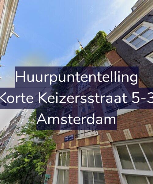 Foto gevel Huurpuntentelling voor Korte Keizersstraat 5-3, Amsterdam