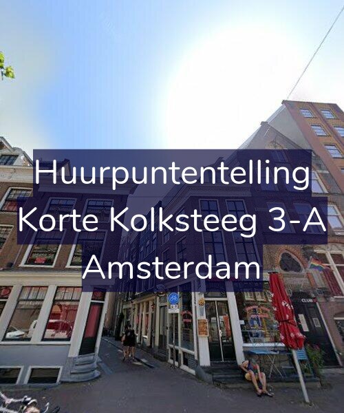 Foto gevel Huurpuntentelling voor Korte Kolksteeg 3-A, Amsterdam