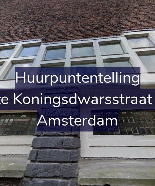 Foto gevel Huurpuntentelling voor Korte Koningsdwarsstraat 4-A, Amsterdam