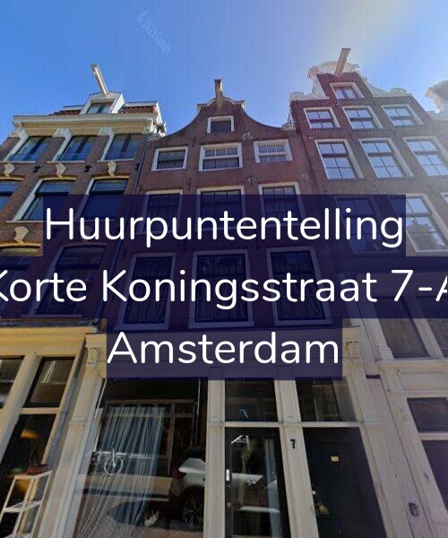 Foto gevel Huurpuntentelling voor Korte Koningsstraat 7-A, Amsterdam