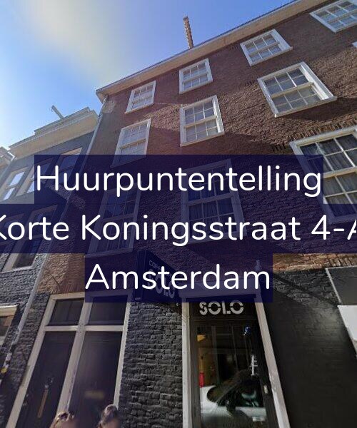 Foto gevel Huurpuntentelling voor Korte Koningsstraat 4-A, Amsterdam