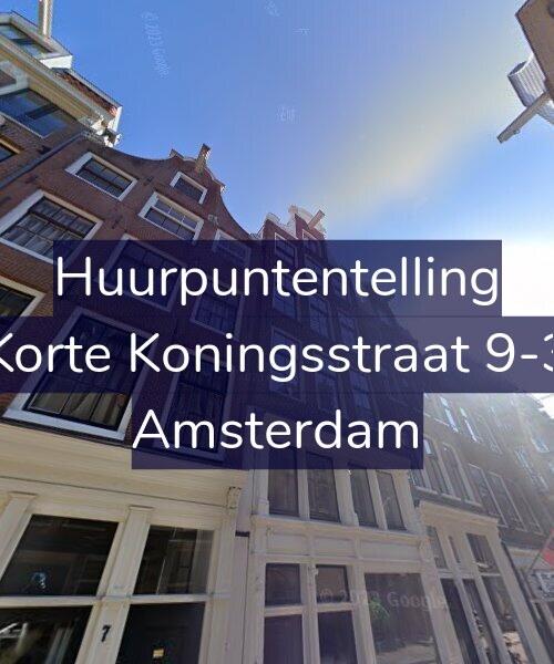 Foto gevel Huurpuntentelling voor Korte Koningsstraat 9-3, Amsterdam