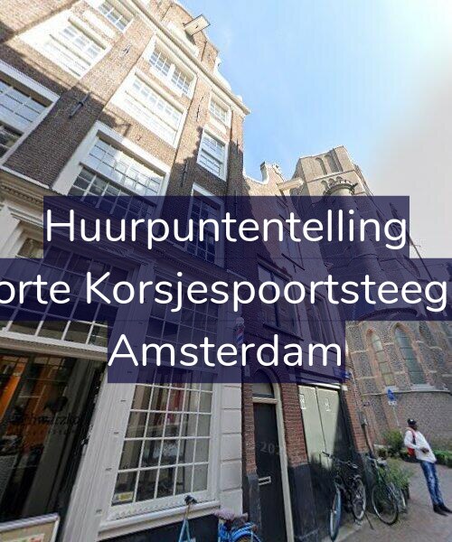 Foto gevel Huurpuntentelling voor Korte Korsjespoortsteeg 6, Amsterdam