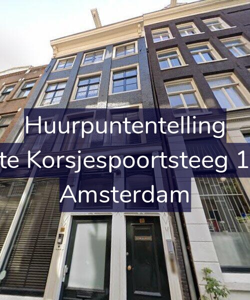 Foto gevel Huurpuntentelling voor Korte Korsjespoortsteeg 11-2, Amsterdam