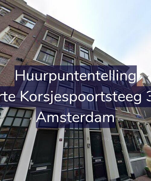 Foto gevel Huurpuntentelling voor Korte Korsjespoortsteeg 3-B, Amsterdam