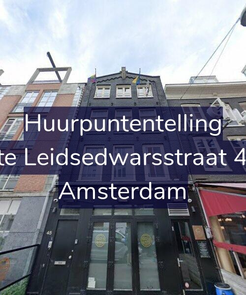 Foto gevel Huurpuntentelling voor Korte Leidsedwarsstraat 45-1, Amsterdam