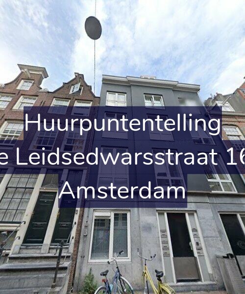 Foto gevel Huurpuntentelling voor Korte Leidsedwarsstraat 167-B, Amsterdam
