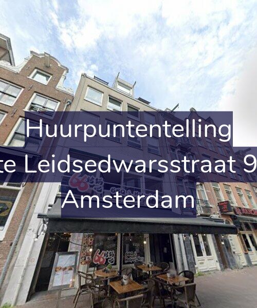 Foto gevel Huurpuntentelling voor Korte Leidsedwarsstraat 95-B, Amsterdam