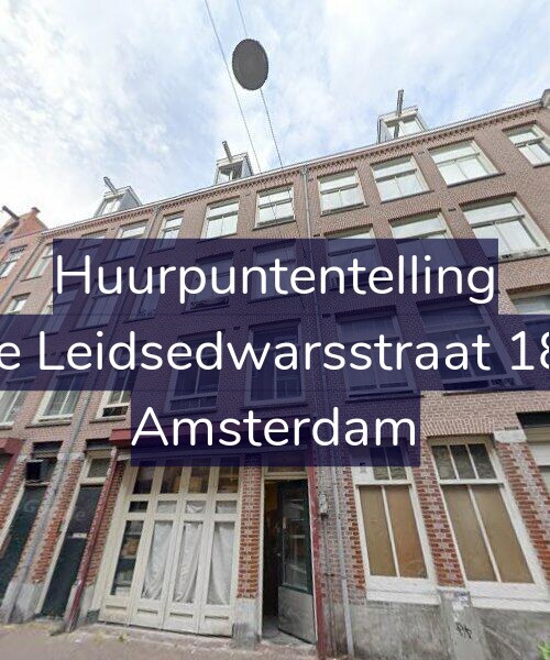 Foto gevel Huurpuntentelling voor Korte Leidsedwarsstraat 183-3, Amsterdam