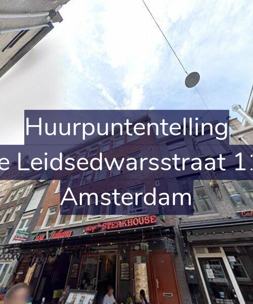 Foto gevel Huurpuntentelling voor Korte Leidsedwarsstraat 111-2, Amsterdam