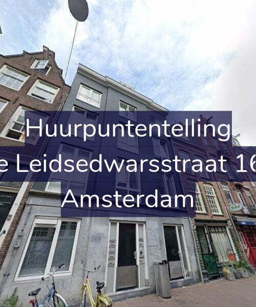 Foto gevel Huurpuntentelling voor Korte Leidsedwarsstraat 169-D, Amsterdam