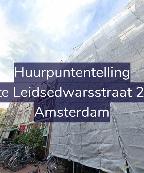 Foto gevel Huurpuntentelling voor Korte Leidsedwarsstraat 25-A, Amsterdam