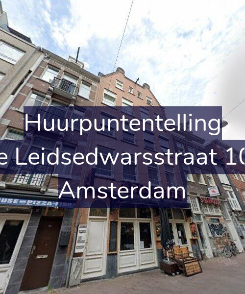 Foto gevel Huurpuntentelling voor Korte Leidsedwarsstraat 101-A, Amsterdam