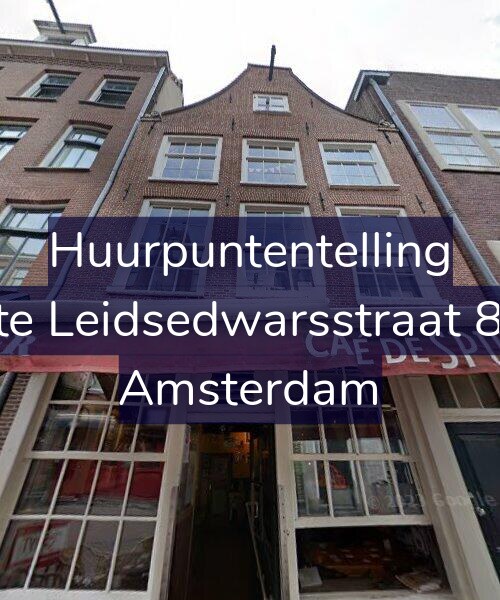 Foto gevel Huurpuntentelling voor Korte Leidsedwarsstraat 86-1, Amsterdam