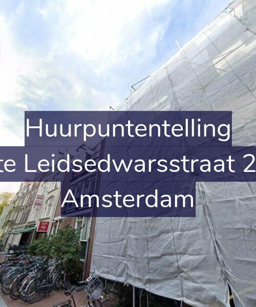 Foto gevel Huurpuntentelling voor Korte Leidsedwarsstraat 25-B, Amsterdam