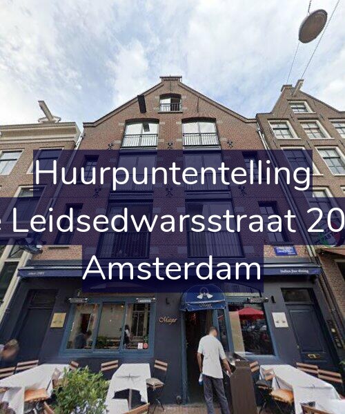 Foto gevel Huurpuntentelling voor Korte Leidsedwarsstraat 203-2C, Amsterdam