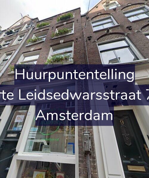 Foto gevel Huurpuntentelling voor Korte Leidsedwarsstraat 7-B, Amsterdam