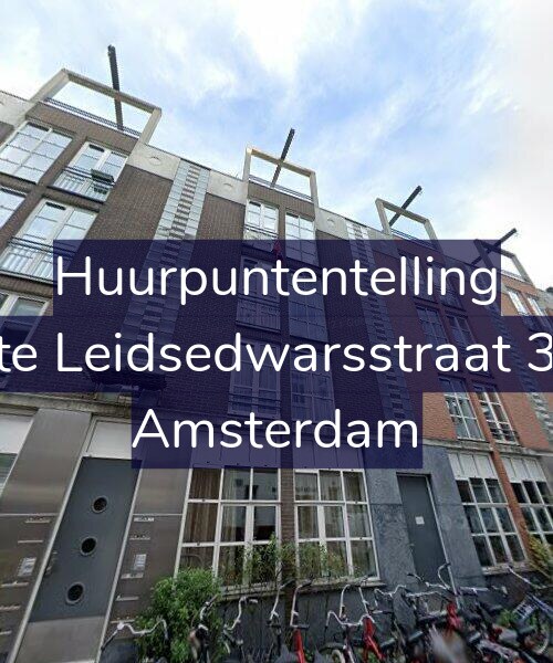 Foto gevel Huurpuntentelling voor Korte Leidsedwarsstraat 31-E, Amsterdam