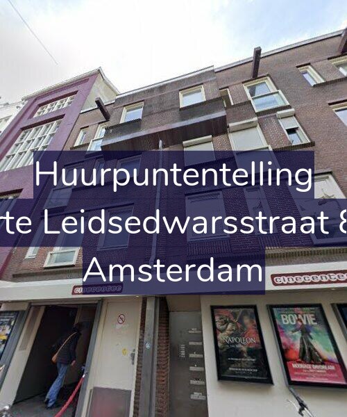 Foto gevel Huurpuntentelling voor Korte Leidsedwarsstraat 8-C, Amsterdam
