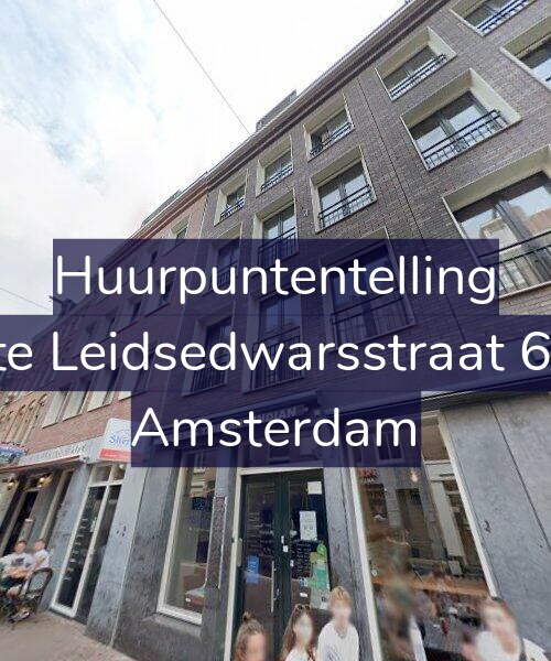 Foto gevel Huurpuntentelling voor Korte Leidsedwarsstraat 60-D, Amsterdam