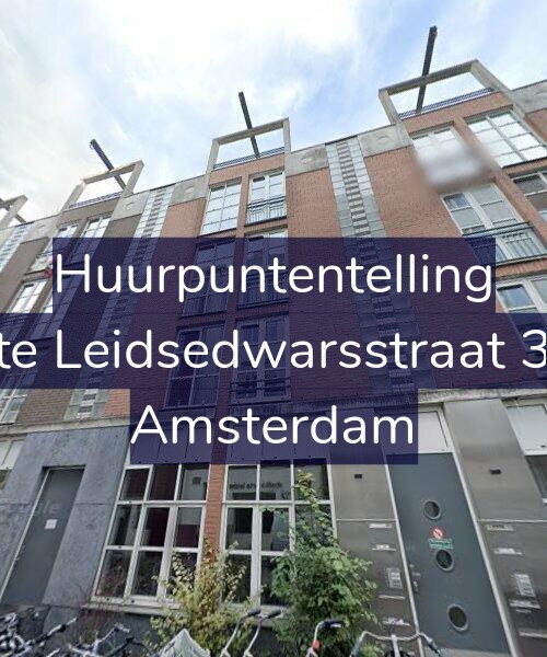Foto gevel Huurpuntentelling voor Korte Leidsedwarsstraat 33-E, Amsterdam