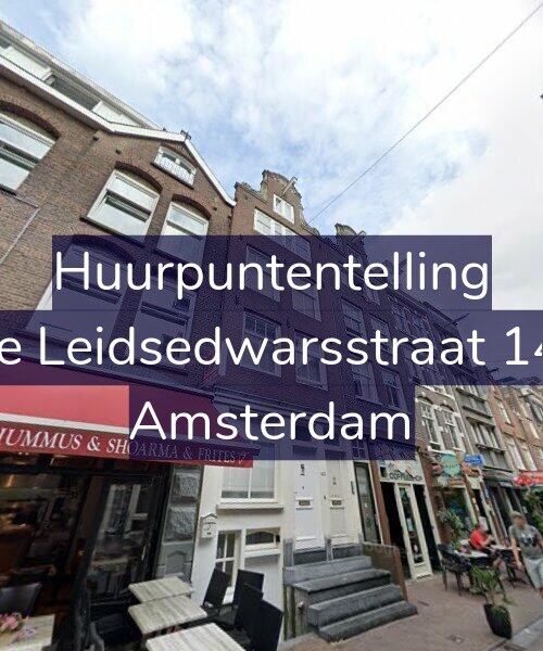 Foto gevel Huurpuntentelling voor Korte Leidsedwarsstraat 143-E, Amsterdam