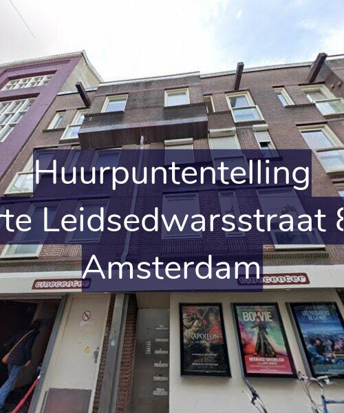 Foto gevel Huurpuntentelling voor Korte Leidsedwarsstraat 8-B, Amsterdam