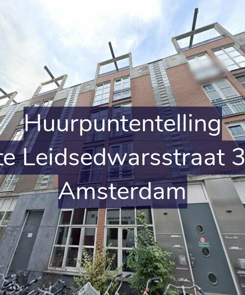 Foto gevel Huurpuntentelling voor Korte Leidsedwarsstraat 33-B, Amsterdam