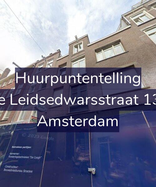 Foto gevel Huurpuntentelling voor Korte Leidsedwarsstraat 131-C, Amsterdam