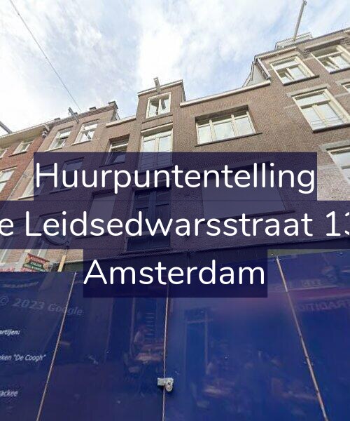 Foto gevel Huurpuntentelling voor Korte Leidsedwarsstraat 131-E, Amsterdam