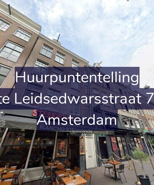 Foto gevel Huurpuntentelling voor Korte Leidsedwarsstraat 75-C, Amsterdam
