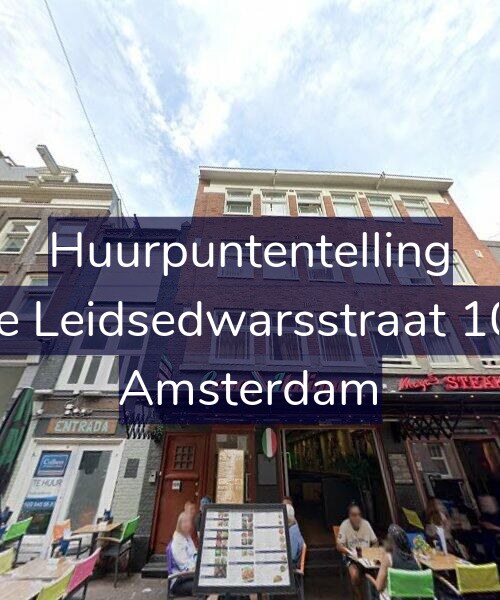 Foto gevel Huurpuntentelling voor Korte Leidsedwarsstraat 109-1, Amsterdam