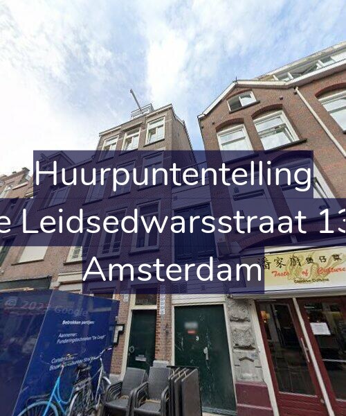 Foto gevel Huurpuntentelling voor Korte Leidsedwarsstraat 133-D, Amsterdam