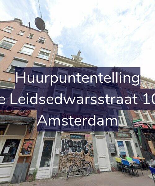Foto gevel Huurpuntentelling voor Korte Leidsedwarsstraat 105-B, Amsterdam
