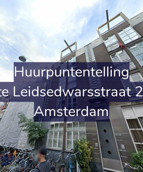 Foto gevel Huurpuntentelling voor Korte Leidsedwarsstraat 29-A, Amsterdam