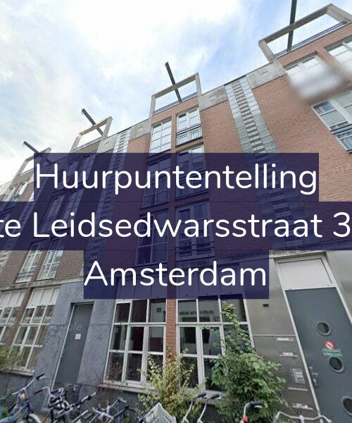 Foto gevel Huurpuntentelling voor Korte Leidsedwarsstraat 33-A, Amsterdam