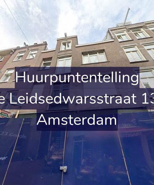 Foto gevel Huurpuntentelling voor Korte Leidsedwarsstraat 131-D, Amsterdam