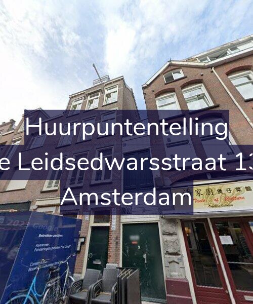 Foto gevel Huurpuntentelling voor Korte Leidsedwarsstraat 133-F, Amsterdam