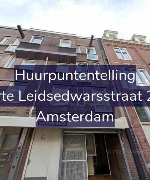 Foto gevel Huurpuntentelling voor Korte Leidsedwarsstraat 2-B, Amsterdam