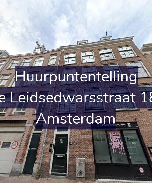 Foto gevel Huurpuntentelling voor Korte Leidsedwarsstraat 187-2, Amsterdam