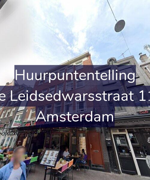 Foto gevel Huurpuntentelling voor Korte Leidsedwarsstraat 111-1, Amsterdam