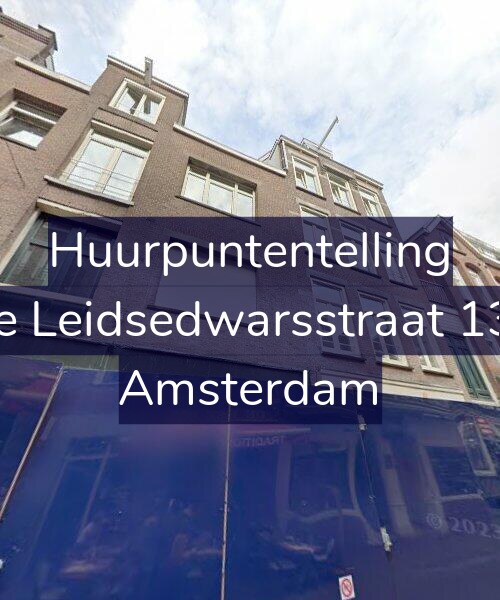 Foto gevel Huurpuntentelling voor Korte Leidsedwarsstraat 133-C, Amsterdam
