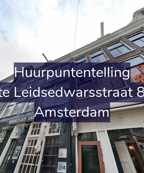Foto gevel Huurpuntentelling voor Korte Leidsedwarsstraat 82-2, Amsterdam