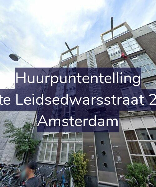 Foto gevel Huurpuntentelling voor Korte Leidsedwarsstraat 29-E, Amsterdam