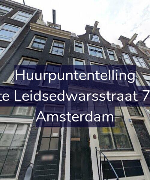 Foto gevel Huurpuntentelling voor Korte Leidsedwarsstraat 70-B, Amsterdam