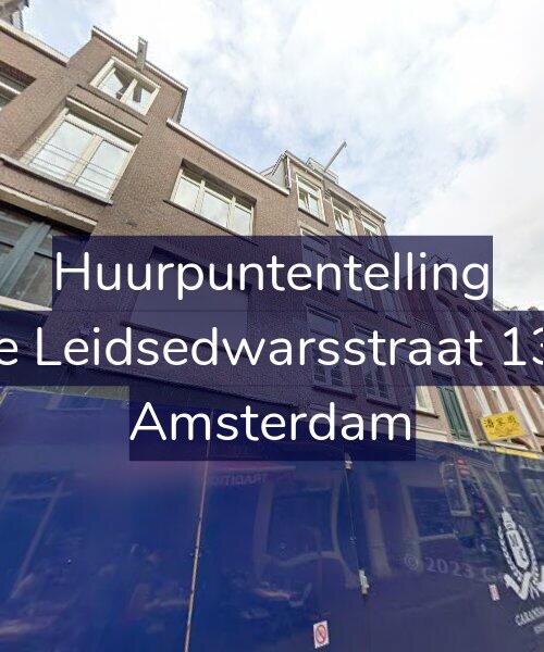 Foto gevel Huurpuntentelling voor Korte Leidsedwarsstraat 133-B, Amsterdam