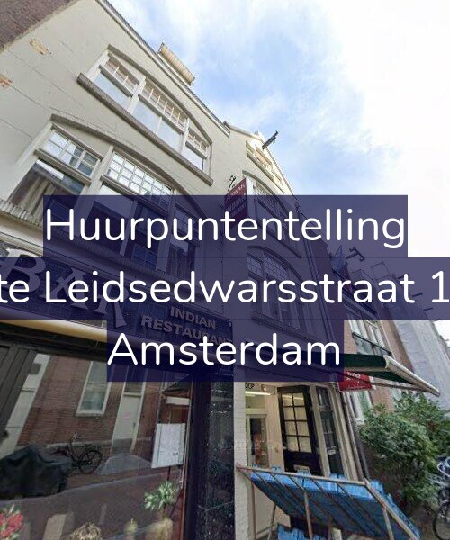 Foto gevel Huurpuntentelling voor Korte Leidsedwarsstraat 19-1, Amsterdam